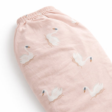 Wonderland Baby Collection Cot Fitted Sheet - PINK SWAN