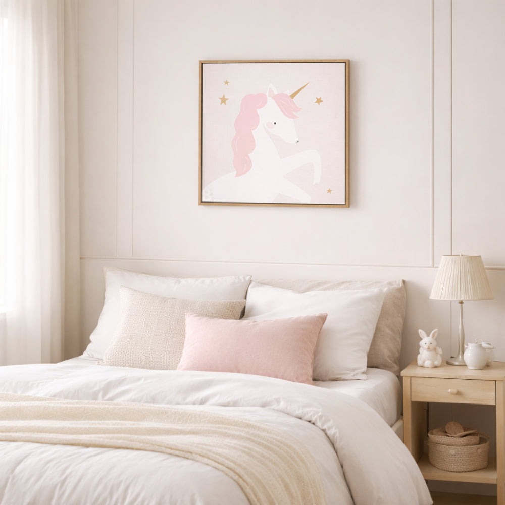 Wonderland Baby Collection Printed Wall Canvas - UNICORN