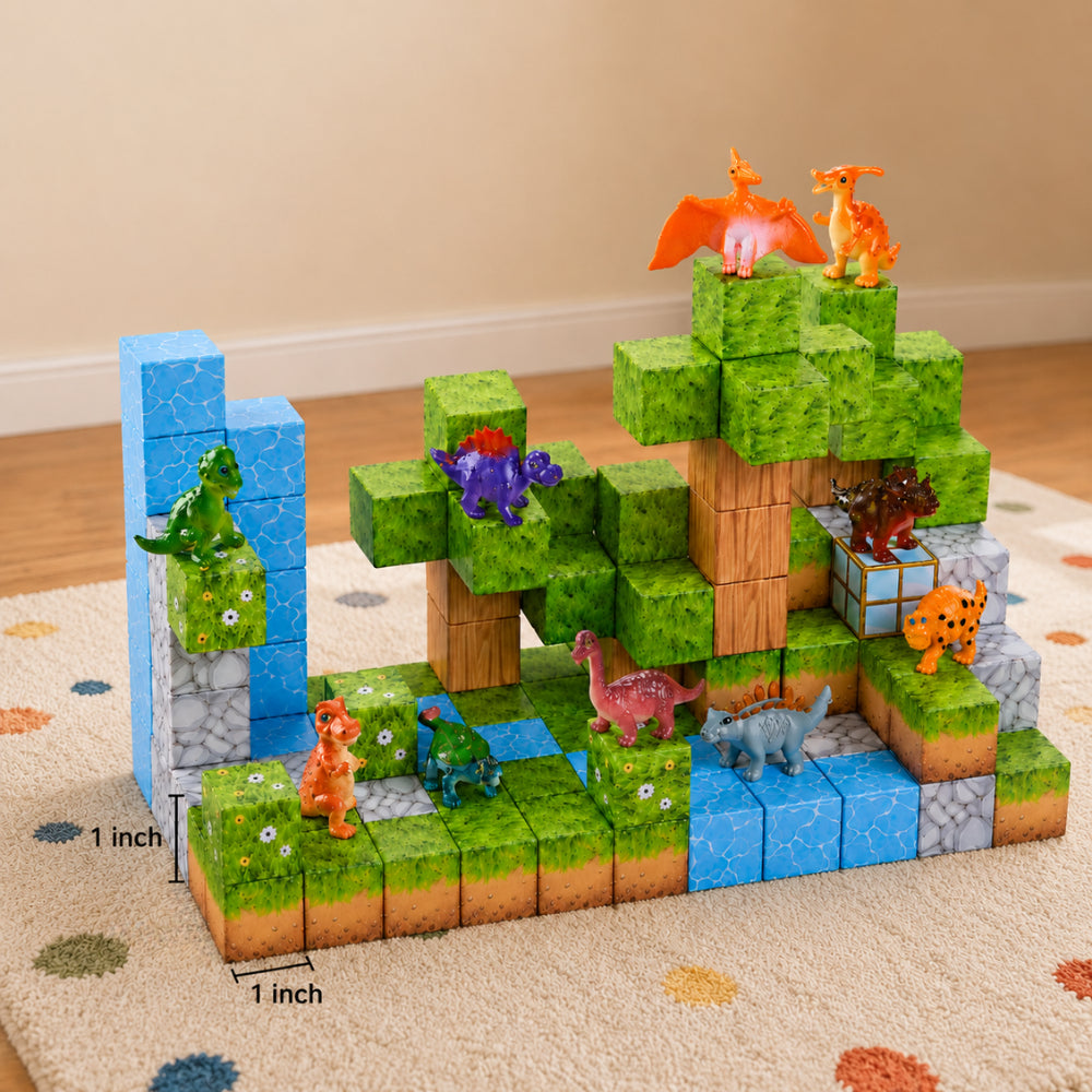 Made To Treasure Click Bricks - 114 Piece DINO