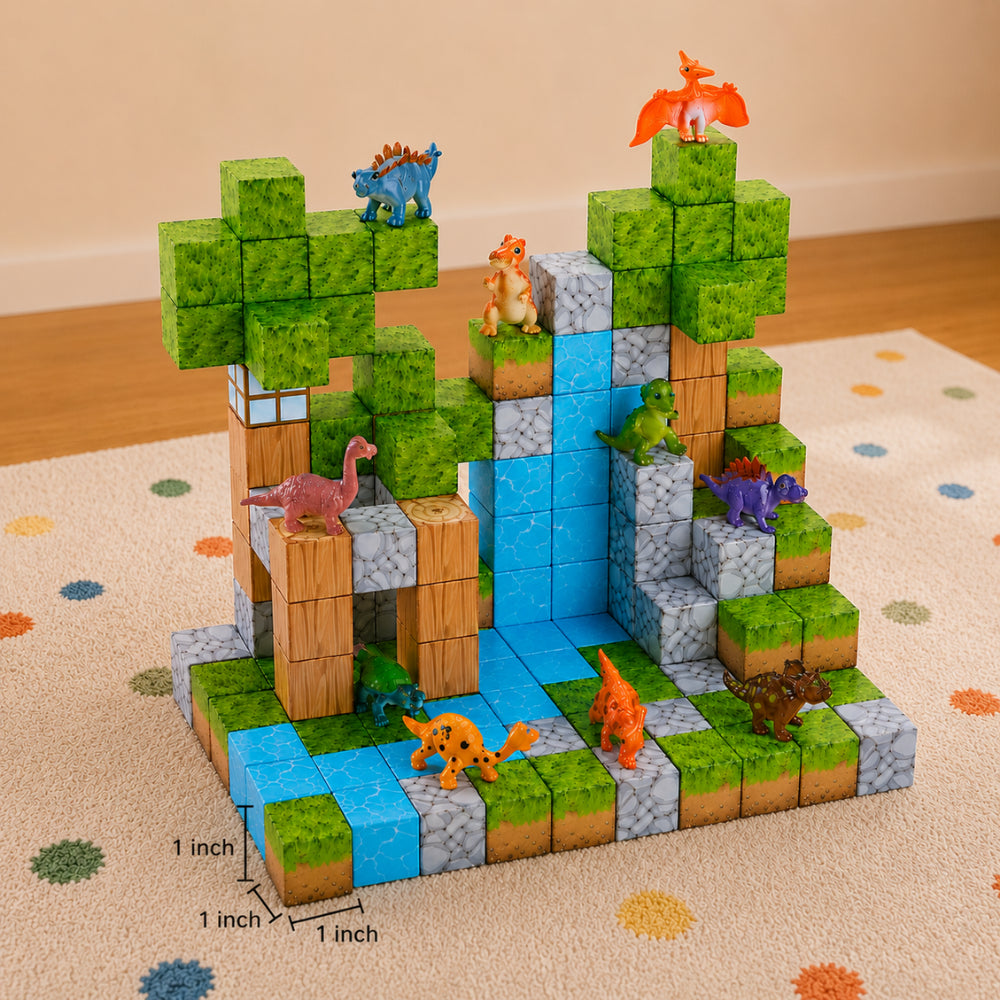 Made To Treasure Click Bricks - 139 Piece PREHISTORIC