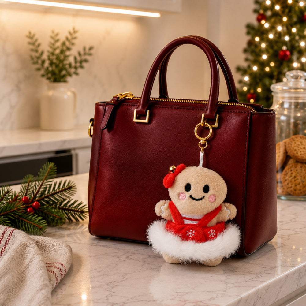 Christmas Plush Clip On - GINGERBREAD