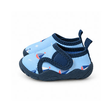Salty Toes Series Baby Covered Beach Shoes - SAIL BOATS