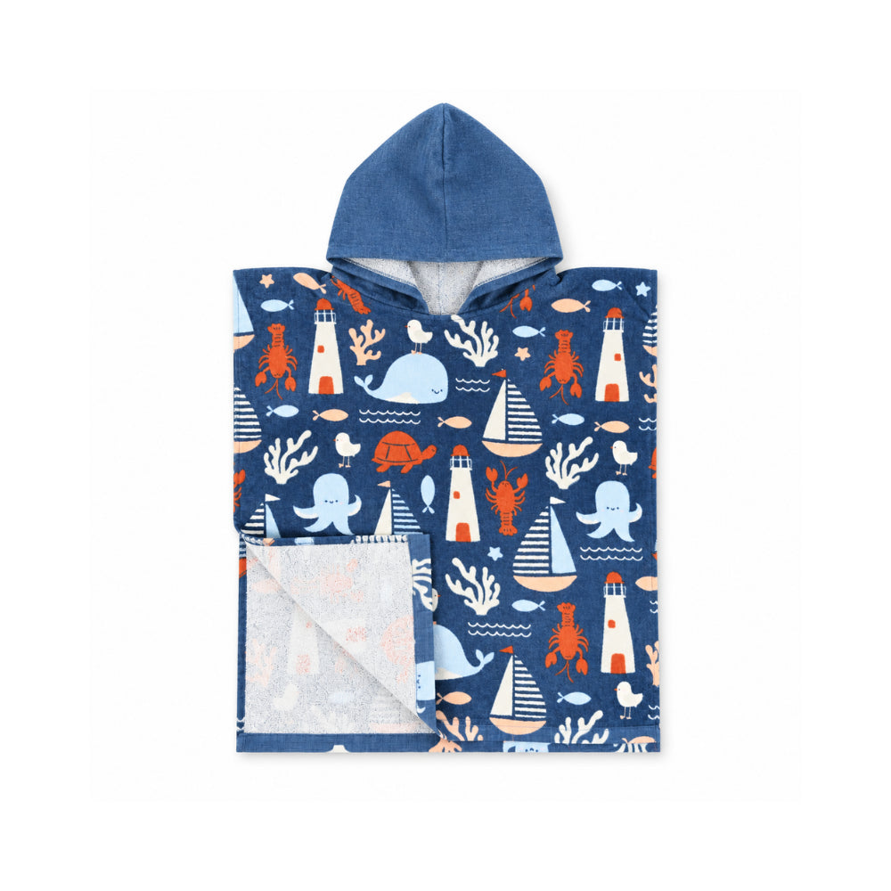 Salty Toes Series Baby Hooded Towel One Size - HARBOUR CLUB