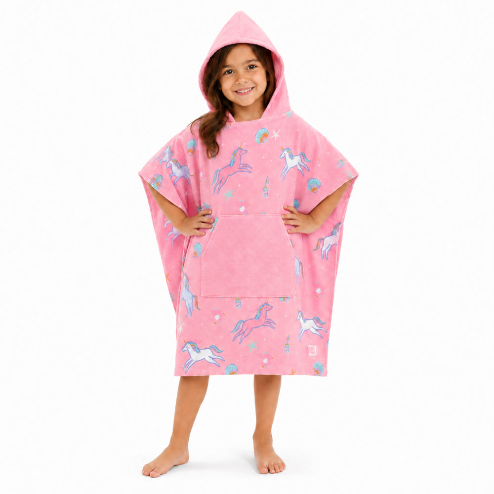 Good Vibes Kids Hooded Towel - UNICORN COVE (one size)