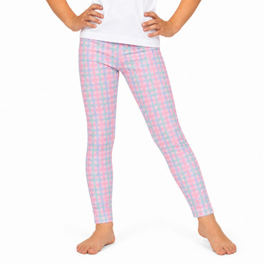 Good Vibes Girls Tights - SHERBET GINGHAM