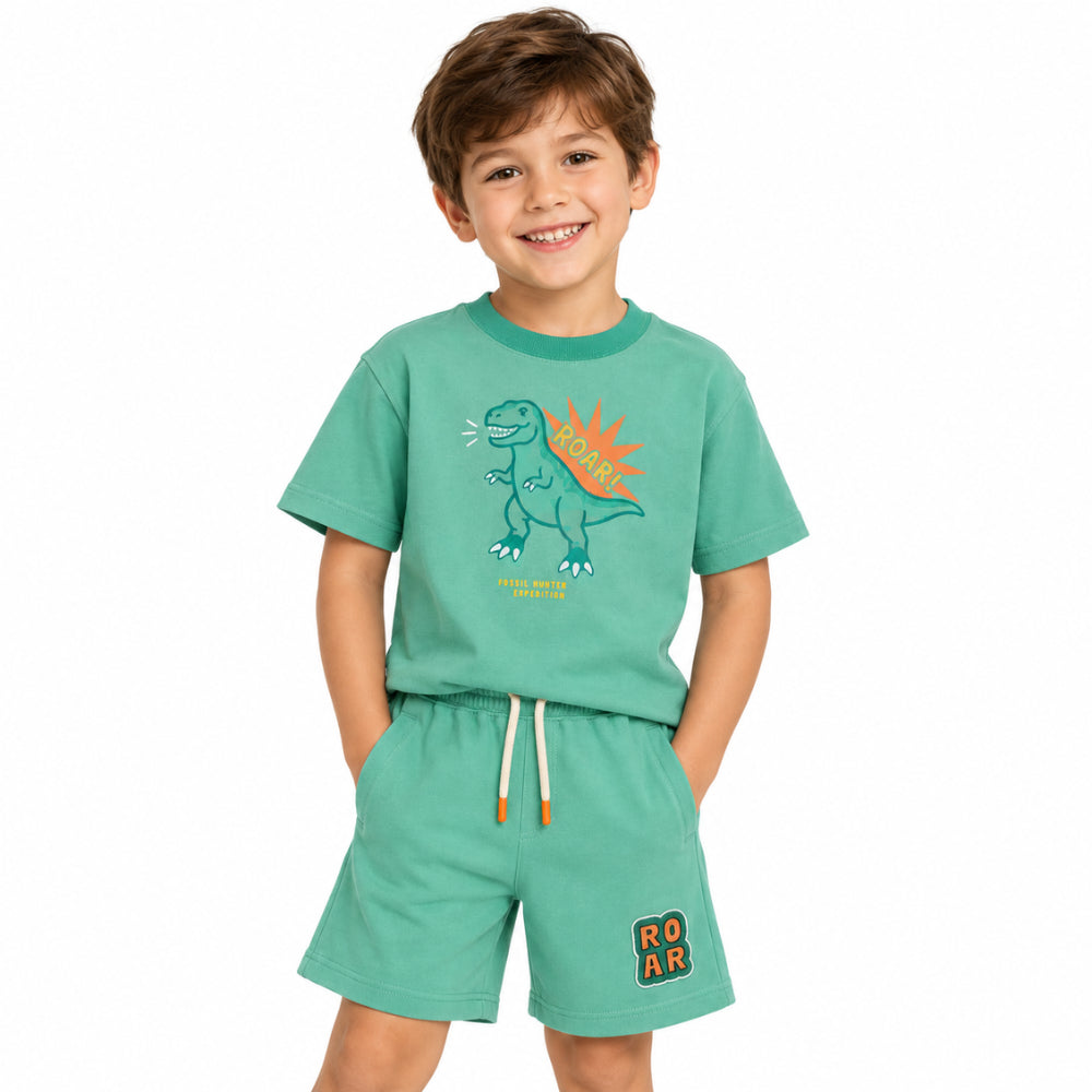 Good Vibes Boys Fleece short - ROAR