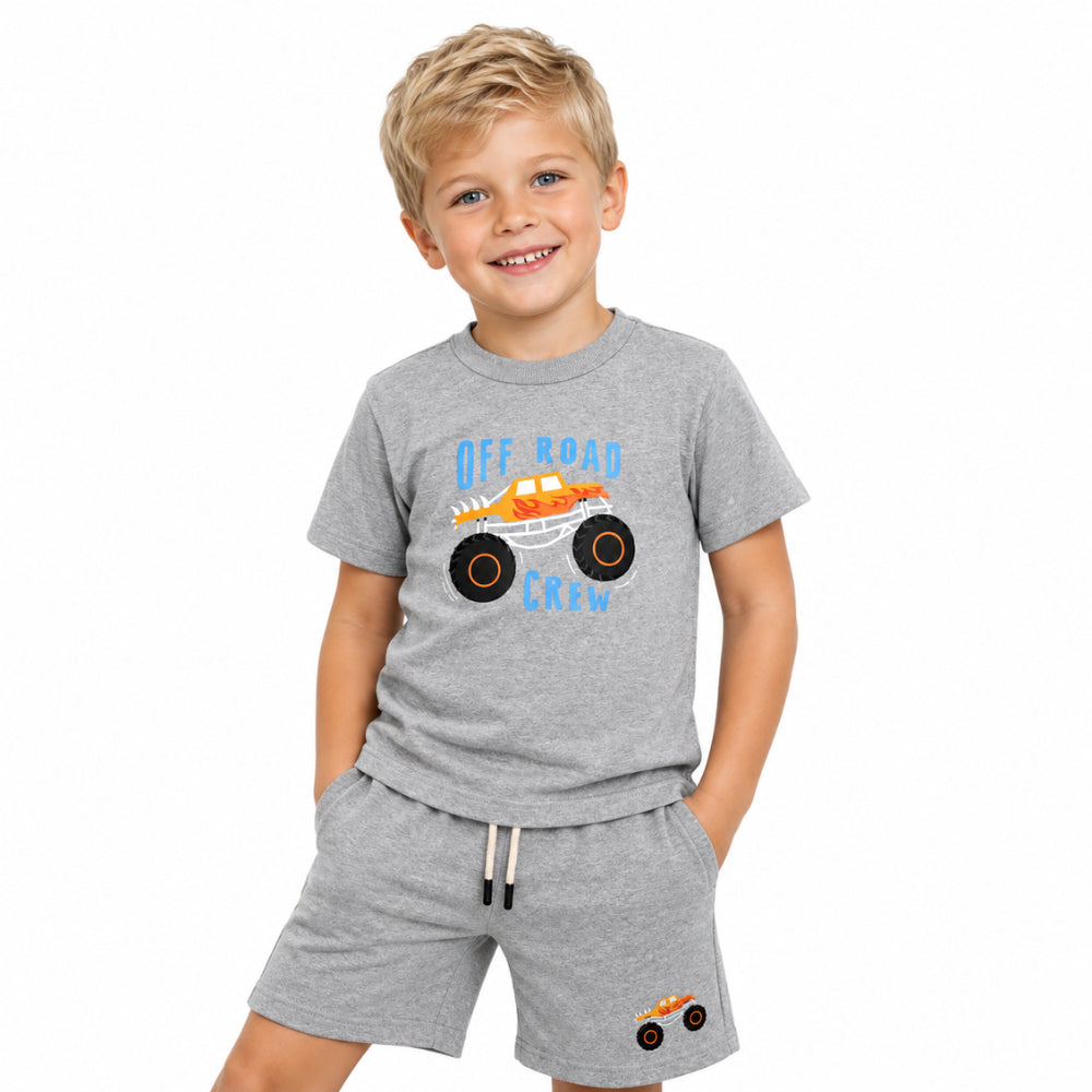 Good Vibes Boys Fleece short - MONSTER TRUCK