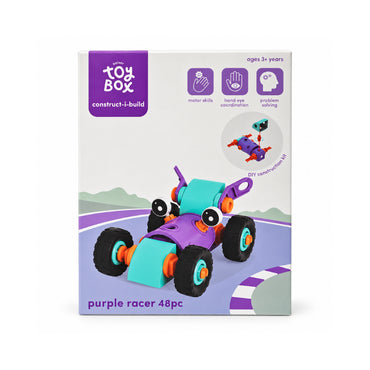 Kaiser Toy Box - Construct-i-Build 48 Pieces - PURPLE RACER
