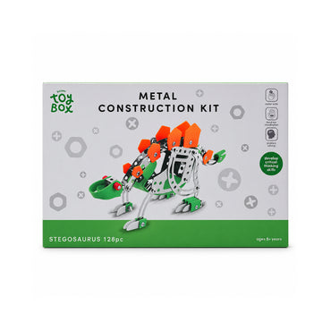 Kaiser Toy Box - Kids Metal Construction Kit 126 Pieces - STEGOSAURUS