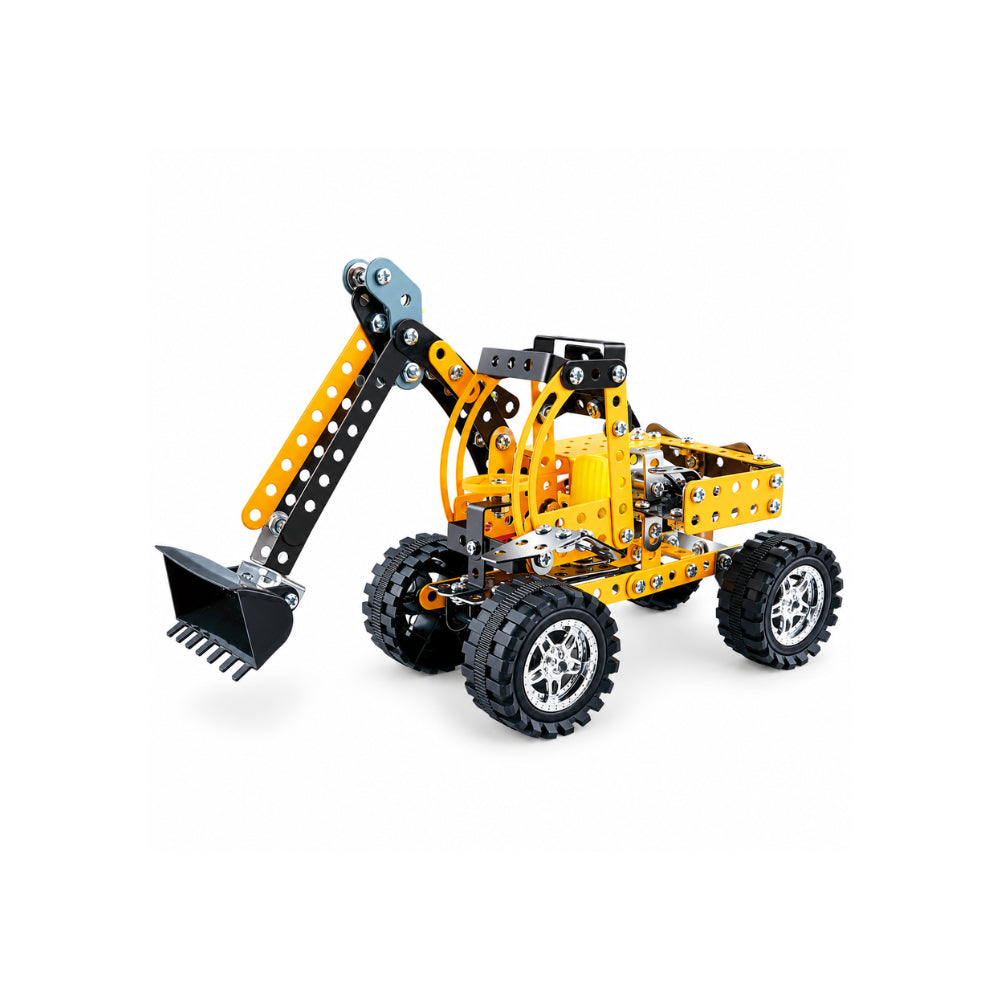 Kaiser Toy Box - Kids Metal Construction Kit 256 Pieces - FRONT END LOADER