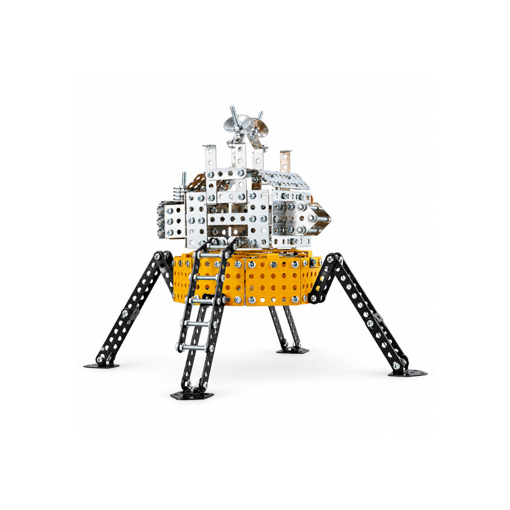 Kaiser Toy Box - Kids Metal Construction Kit 558 Pieces - LUNAR LANDER