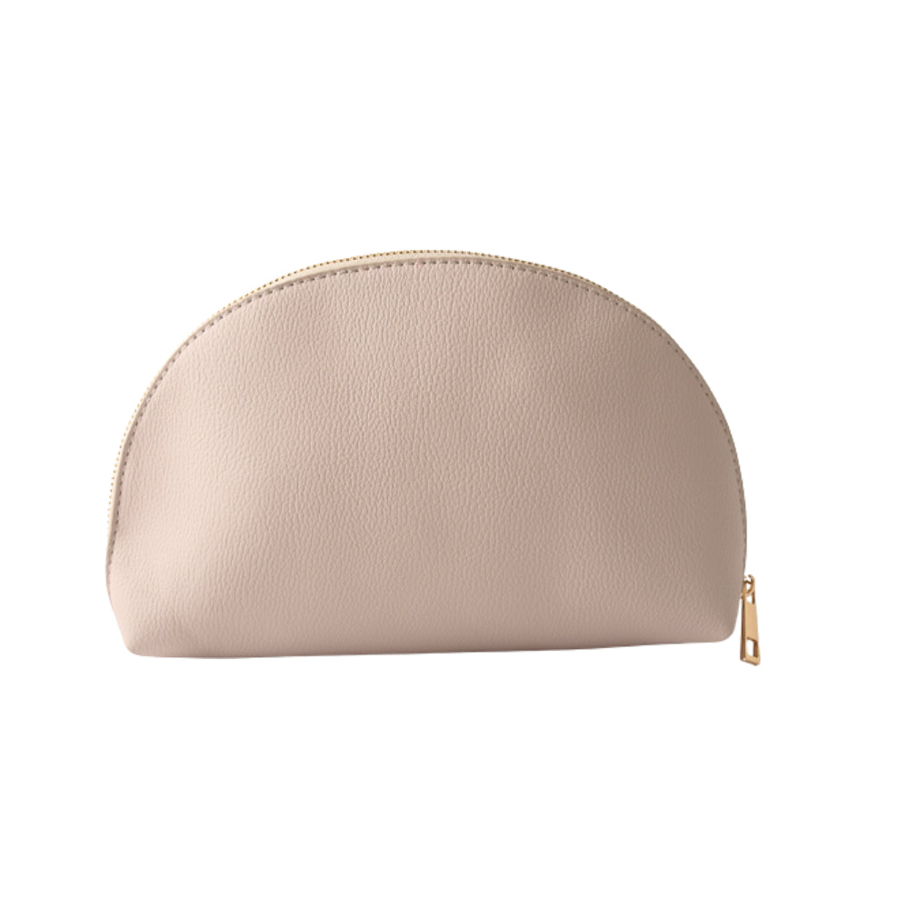 Belle Collection Dome Makeup Bag Large - TAUPE