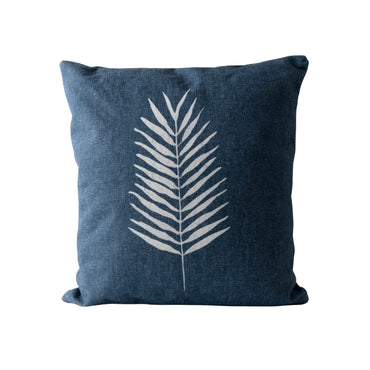 Coastal Tones Collection Printed Cushion - PALM LEAF