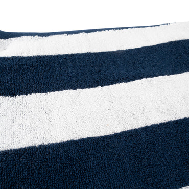 Coastal Tones Collection Bath Towel - NAVY STRIPE