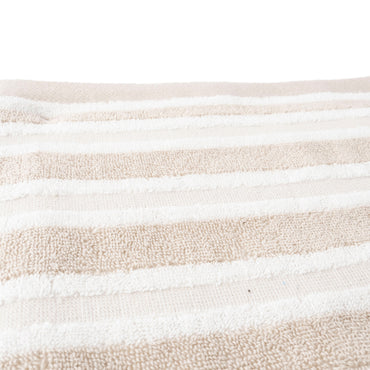Coastal Tones Collection Bath Towel - SAND STRIPE
