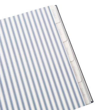 Coastal Tones Collection Recipe Binder Large - MADE WITH LOVE