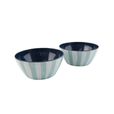 Honeydew Melamine Bowl 2pk - BLUE STRIPE