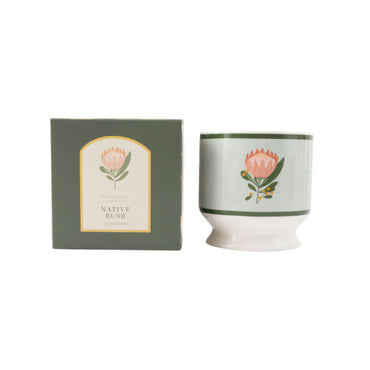 K&Co. Wild Flower Collection Ceramic Candle - PROTEA