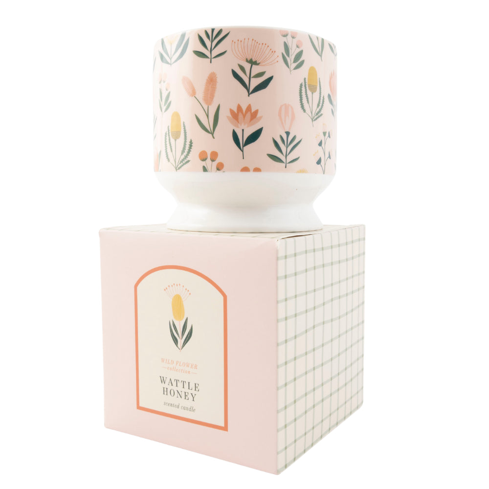 K&Co. Wild Flower Collection Ceramic Candle - NATIVE BOUQUET