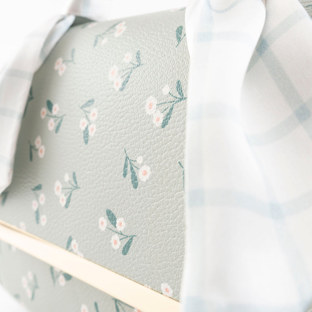 K&Co. Wild Flower Collection Handle Side Bag with Scarf - PAPER FLOWER