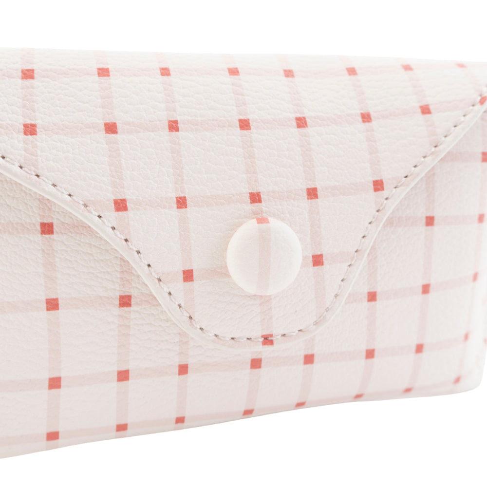 K&Co. Wild Flower Collection Sunglasses Case - PINK CHECK
