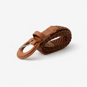 K&Co. Petal Series Weave Belt - TAN