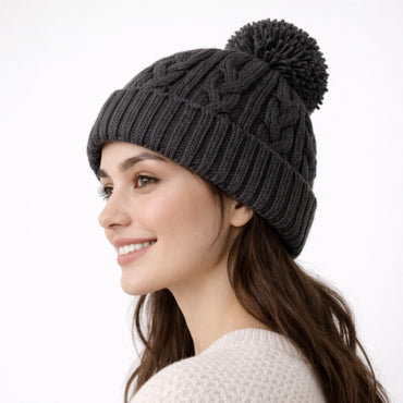 K&Co. Petal Series Beanie - CHARCOAL