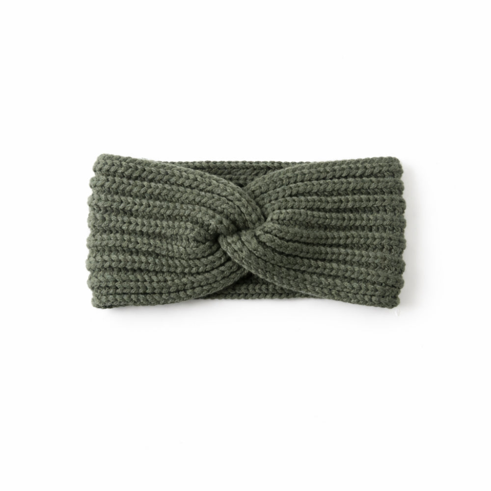 K&Co. Petal Series Knitted Headband - FOREST GREEN