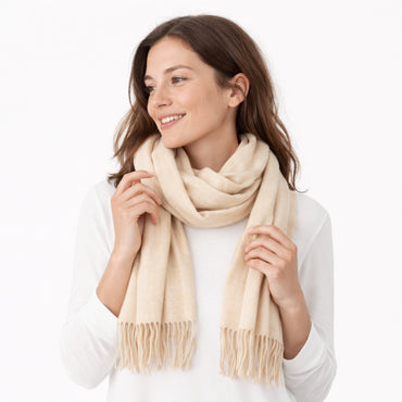 K&Co. Petal Series Winter Scarf - LATTE