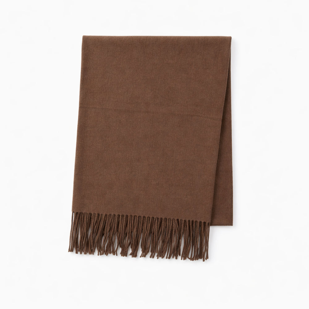 K&Co. Petal Series Winter Scarf - CHOCOLATE