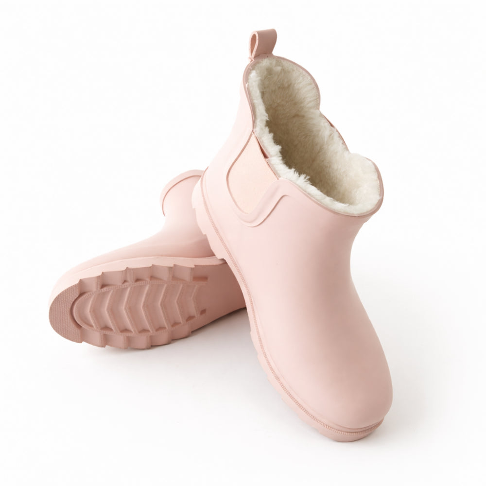 K&Co. Petal Series Lined Ankle Gumboots - DUSTY PINK