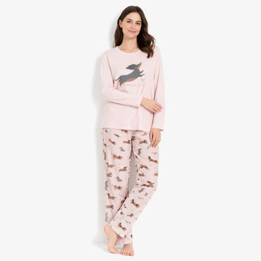 K&Co. Petal Series Jersey Pyjama Set - HAPPY PUPS