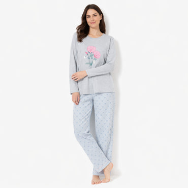 K&Co. Petal Series Jersey Pyjama Set - FLORAL LOVE