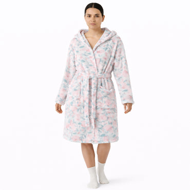K&Co. Petal Series Printed Dressing Gown - Petal Series PINK