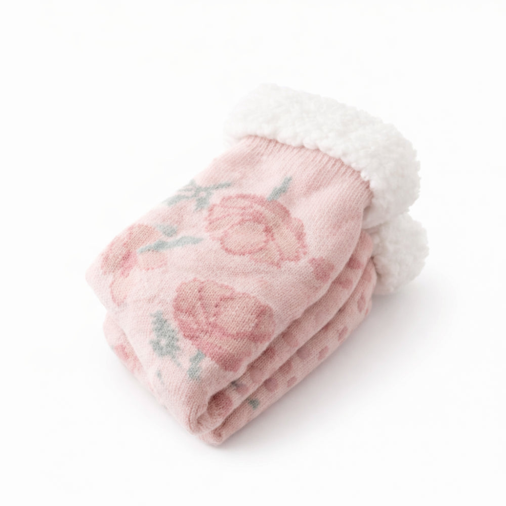 K&Co. Petal Series Slipper Socks - Petal Series PINK