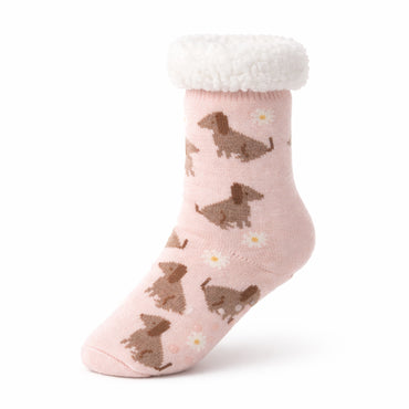 K&Co. Petal Series Slipper Socks - DAISY DOGS