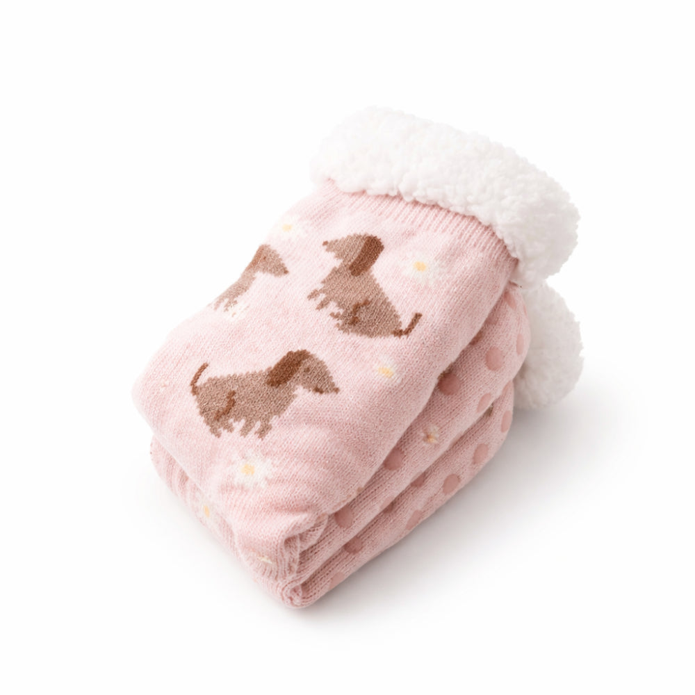 K&Co. Petal Series Slipper Socks - DAISY DOGS