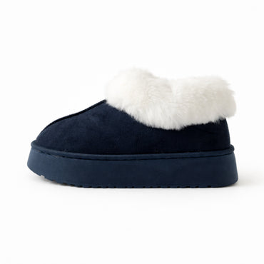 K&Co. Petal Series Ankle Slipper Boots - NAVY
