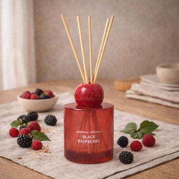 K&Co. Primrose Collection Glass Diffuser - BLACK RASPBERRY