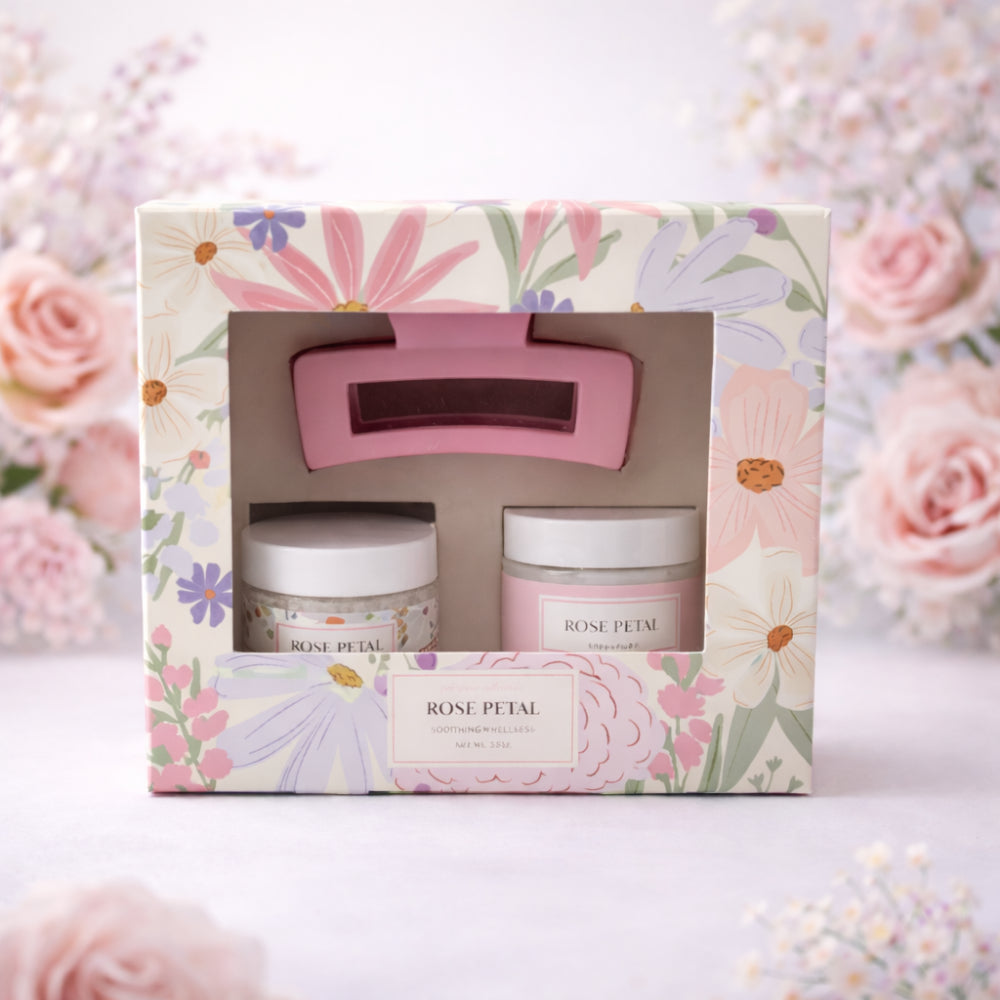 K&Co. Primrose Collection Pamper Set - ROSE
