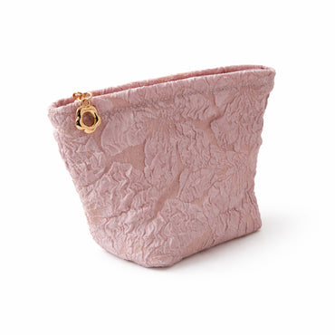 K&Co. Primrose Collection Jacquard Make Up Bag - PINK