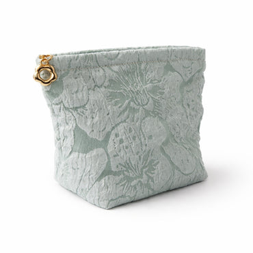 K&Co. Primrose Collection Jacquard Make Up Bag - SAGE