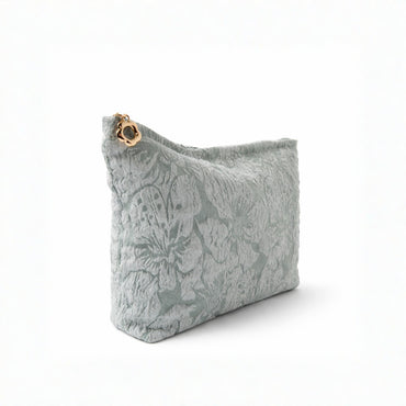 K&Co. Primrose Collection Jacquard Make Up Bag Large - SAGE