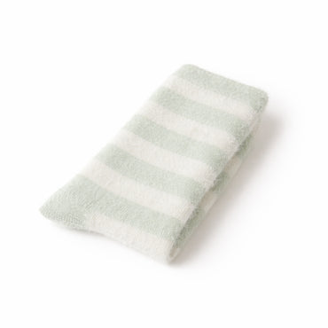 K&Co. Primrose Collection Bed Socks - SAGE STRIPE
