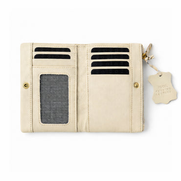 K&Co. Primrose Collection Small Leather Purse - BEIGE