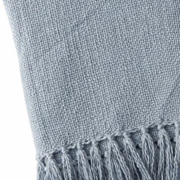 K&Co. Home Series Woven Throw Blanket - DUSTY BLUE