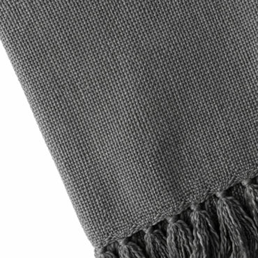 K&Co. Home Series Woven Throw Blanket - SLATE GREY