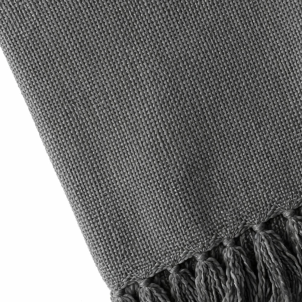 K&Co. Home Series Woven Throw Blanket - SLATE GREY