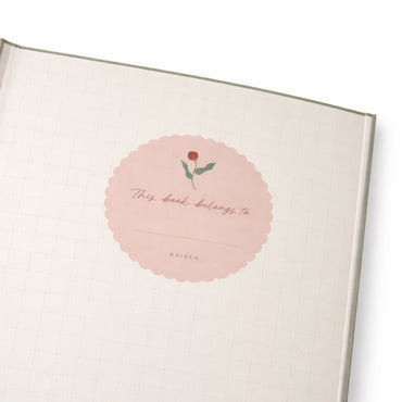 K&Co. Rhubarb Recipe Binder Large - BLOSSOM BUD