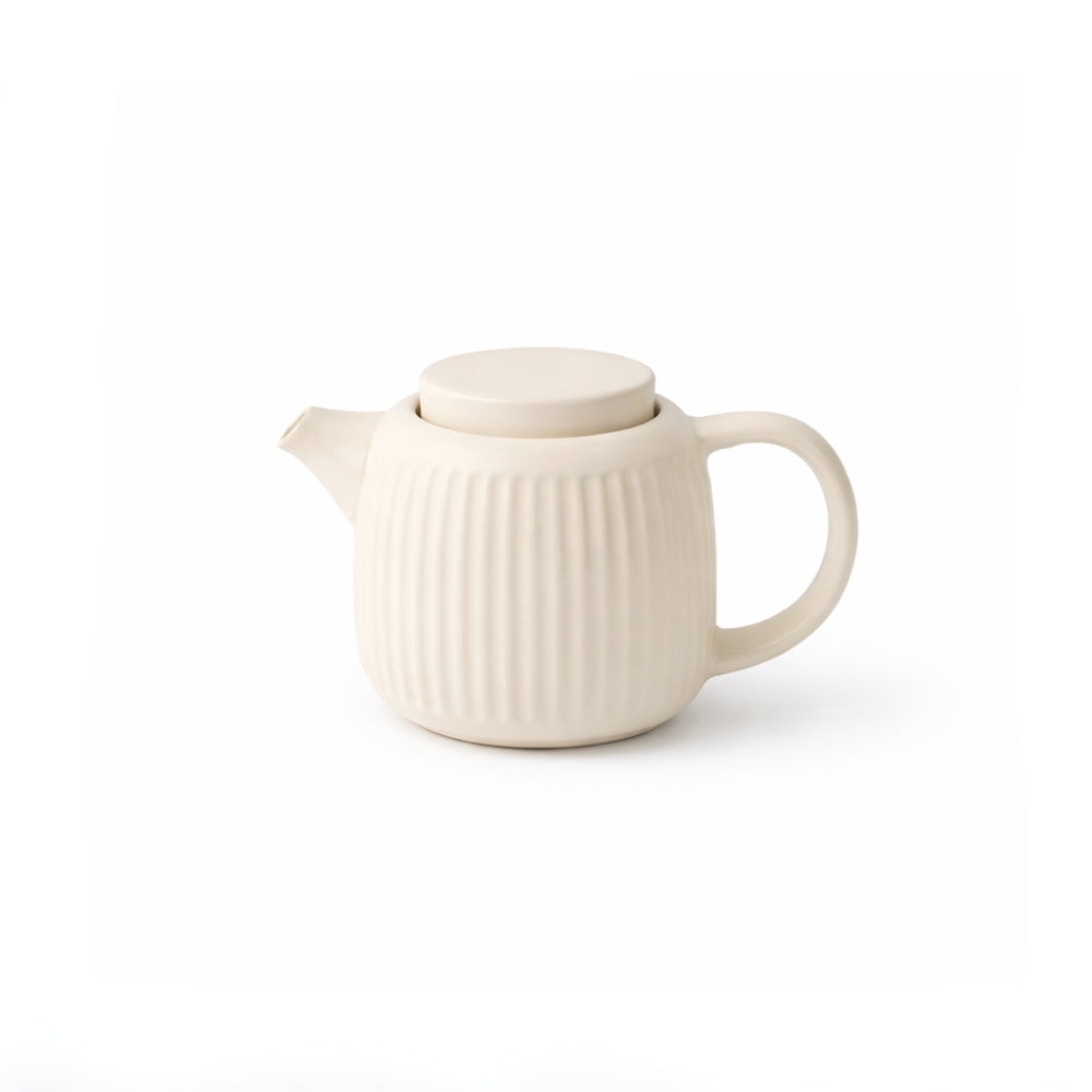 K&Co. Rhubarb Tea Pot - CREAM